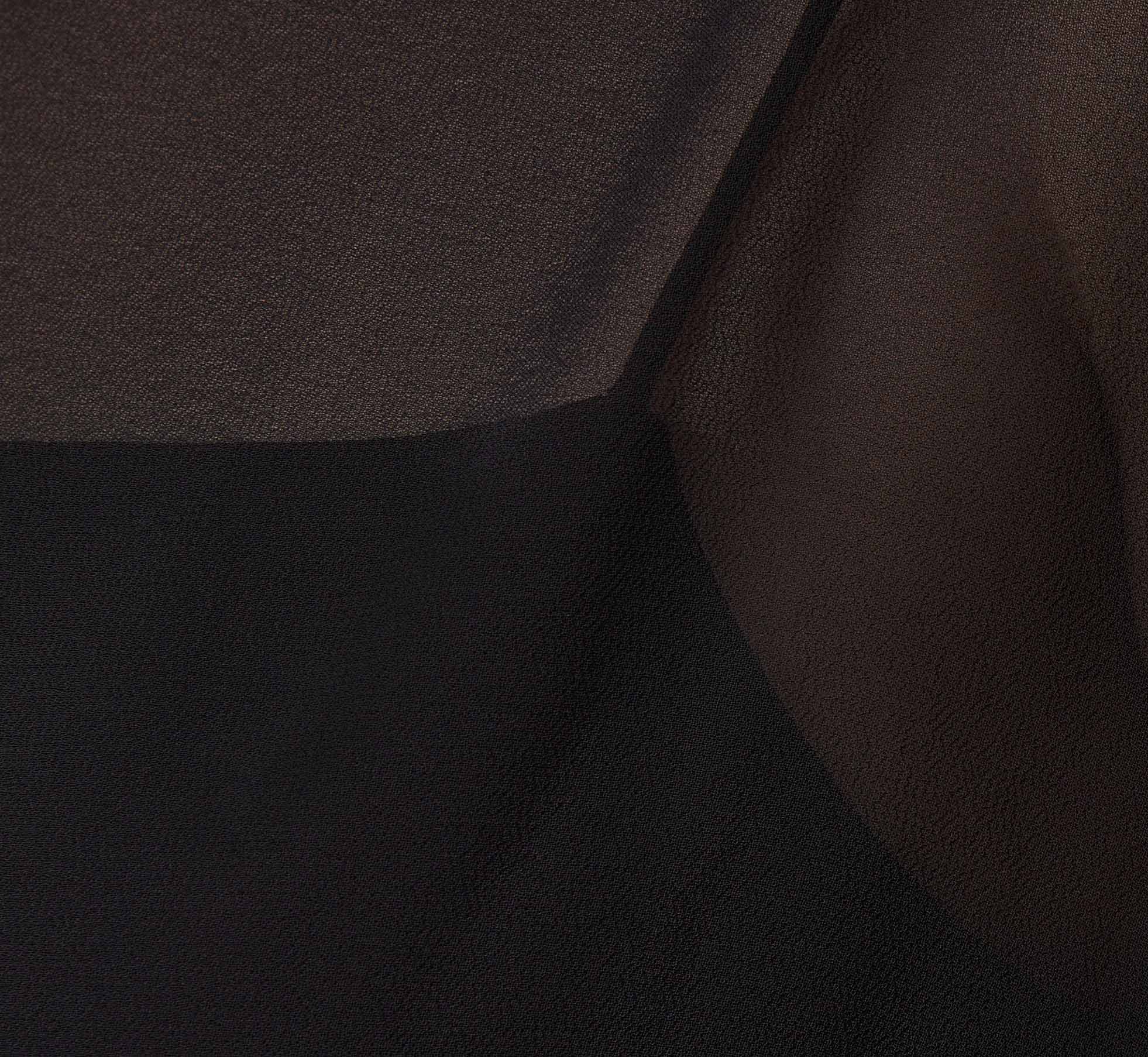 Chiffon Blouson Midi Dress With Flutter Sleeves In Black - Image 6