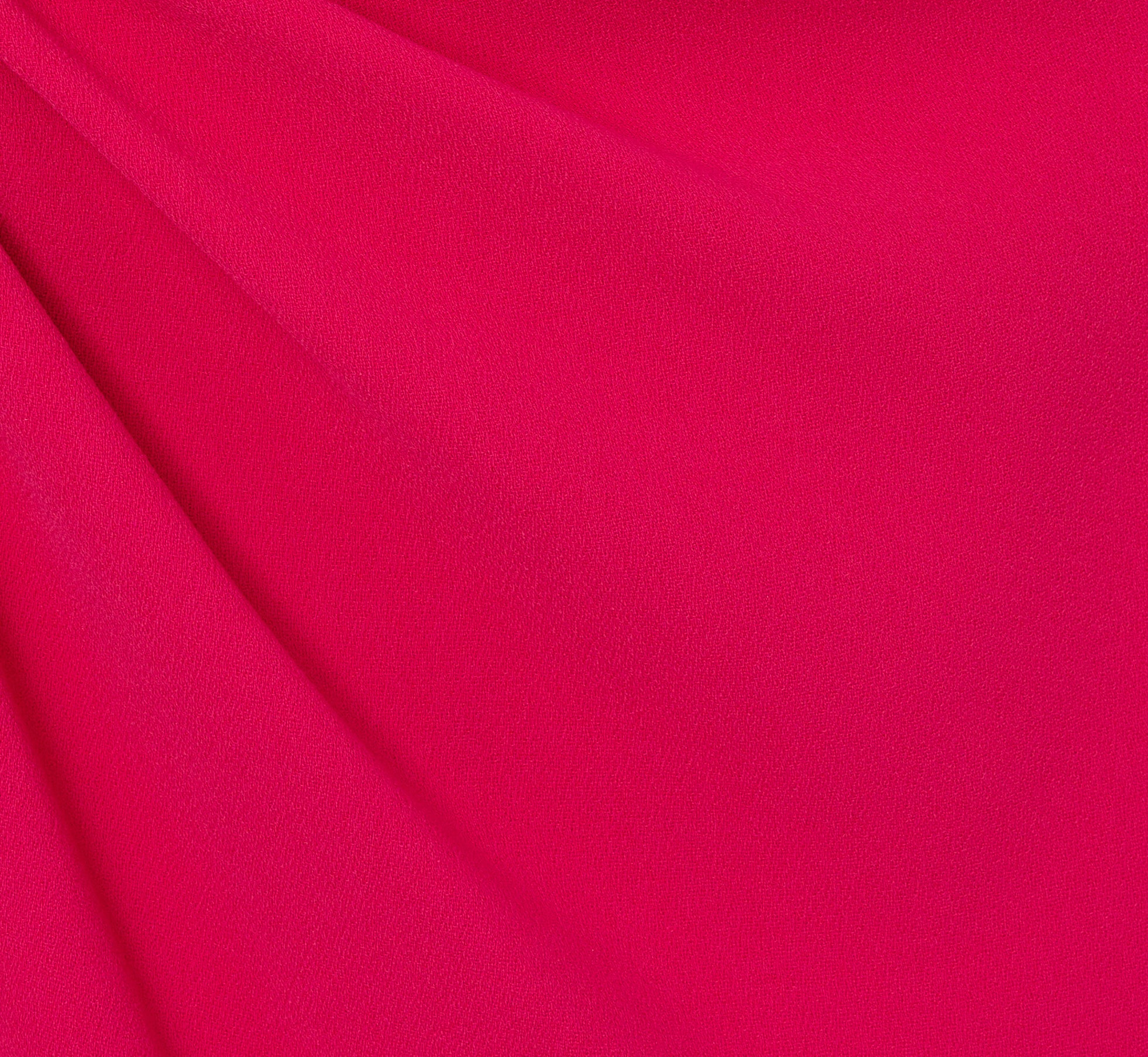 Gathered Stretch Crepe Halter Gown In Bright Rose - Image 6