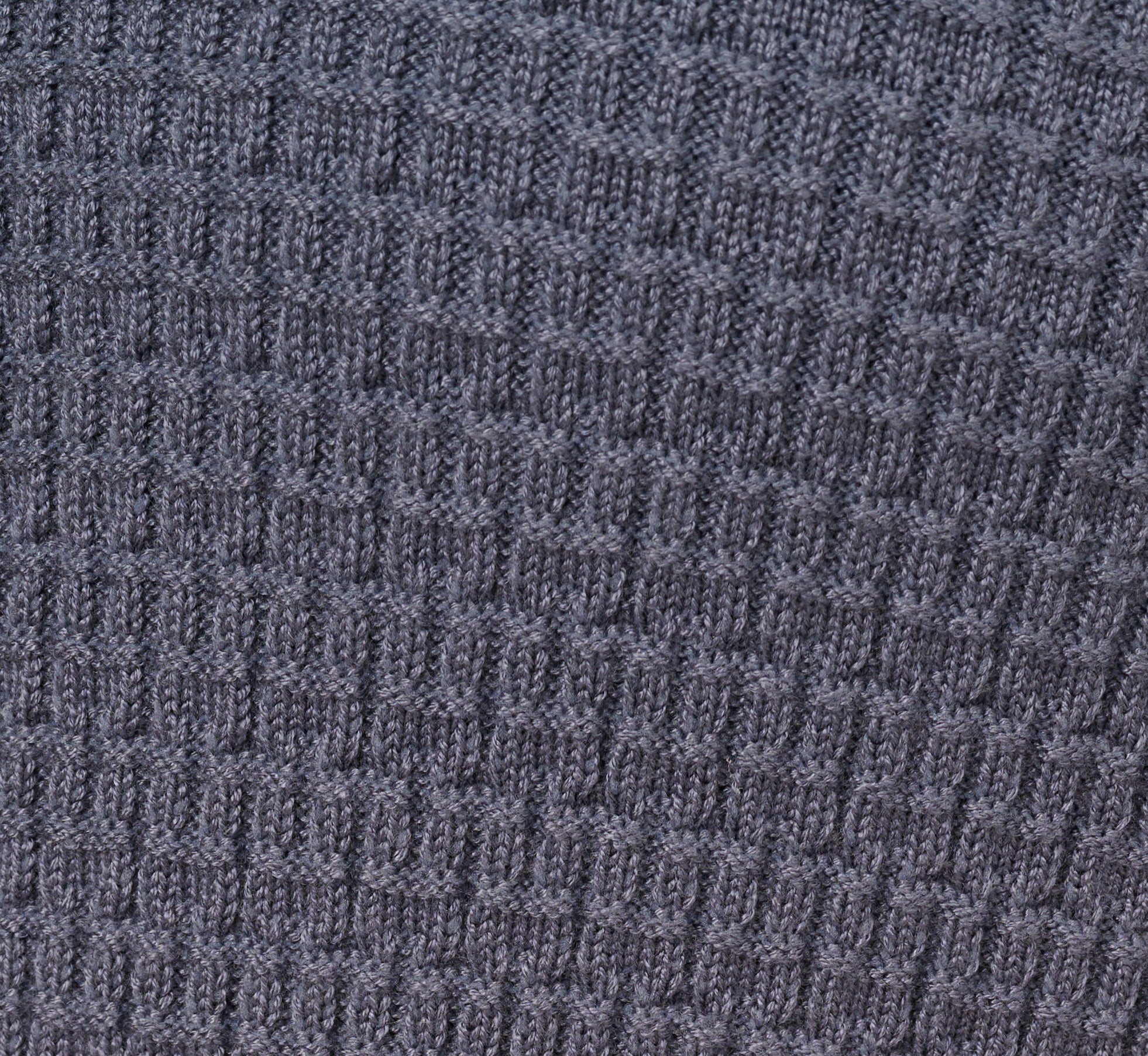 Three Quarter Sleeve Waffle Knit Short Dress In Dusty Blue - Image 7